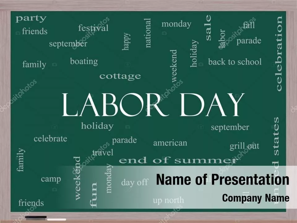 Labor Day Word Cloud