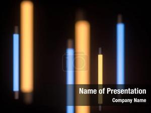 Bright Lines on Dark Background PowerPoint Template