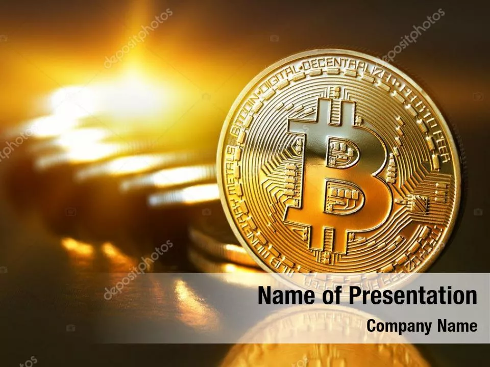Gold Coin with Bitcoin Sign