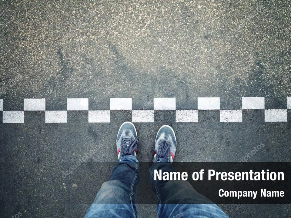 Businessman Standing in Start Position