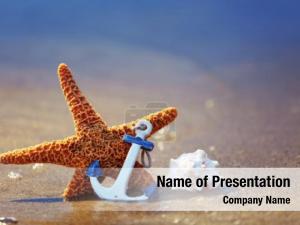 Anchor and Starfish PowerPoint Template