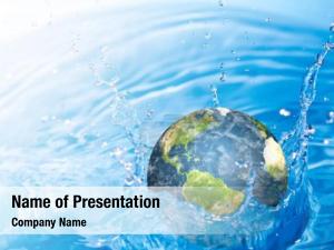 Earth in Water Splash