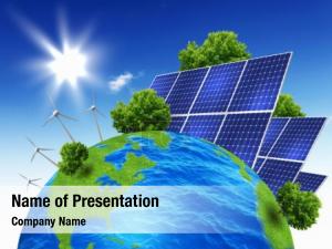Earth green planet solar energy