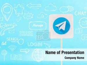 Logo card telegram social media