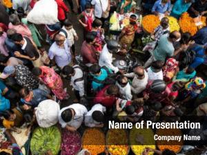 Crowded Place PowerPoint Template