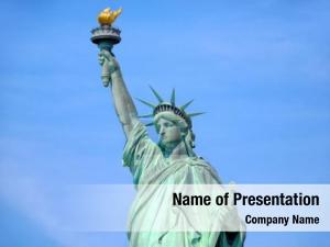 Liberty Statue PowerPoint Template
