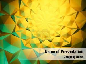 Green Polygons PowerPoint Template