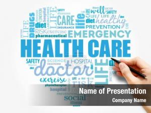 Health Care Word Cloud PowerPoint Template