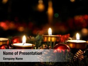 Christmas Candlelight PowerPoint Template