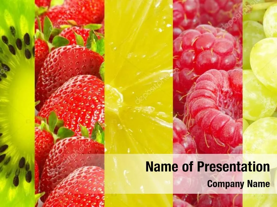 Collage with Different Fruits