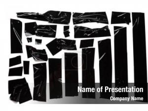 Cut Pieces of Paper Abstract PowerPoint Template