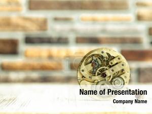 Old Style Clock Face PowerPoint Template