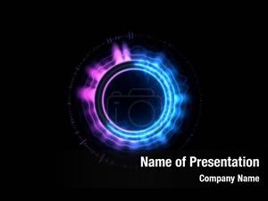 Music Visualizer Abstract PowerPoint Template