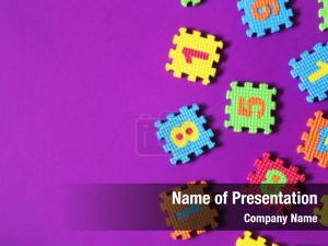 Jigsaw Puzzle Piece with Numbers