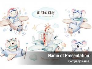 Childish Illustration PowerPoint Template
