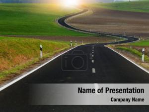 Winding Road PowerPoint Template