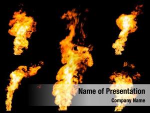 Flame Spurts PowerPoint Template