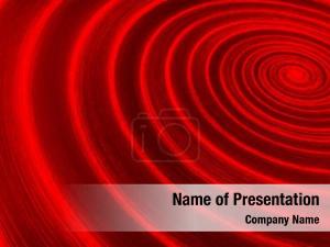 Red Whirlpool PowerPoint Template