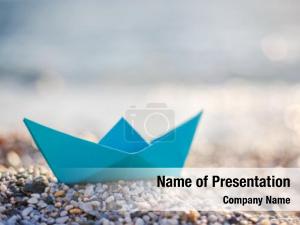 Origami Paper Boat PowerPoint Template