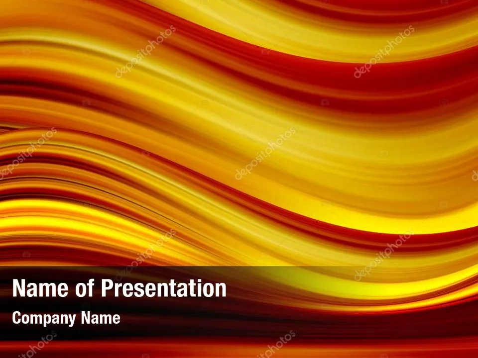 Orange Flowing Waves