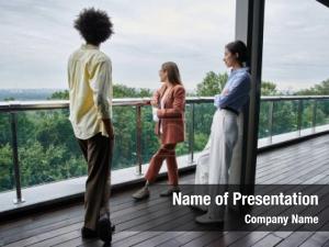 Wooden Floor Terrace PowerPoint Template