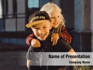 Brother Sister Love PowerPoint Template