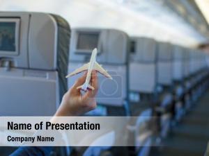 Travel by Airplane PowerPoint Template