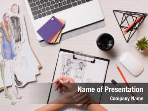 Top View Artist Workplace