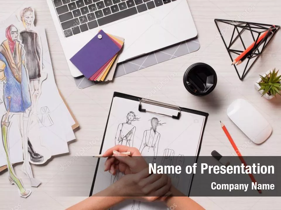 Top View Artist Workplace