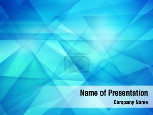 Blue Triangles PowerPoint Template