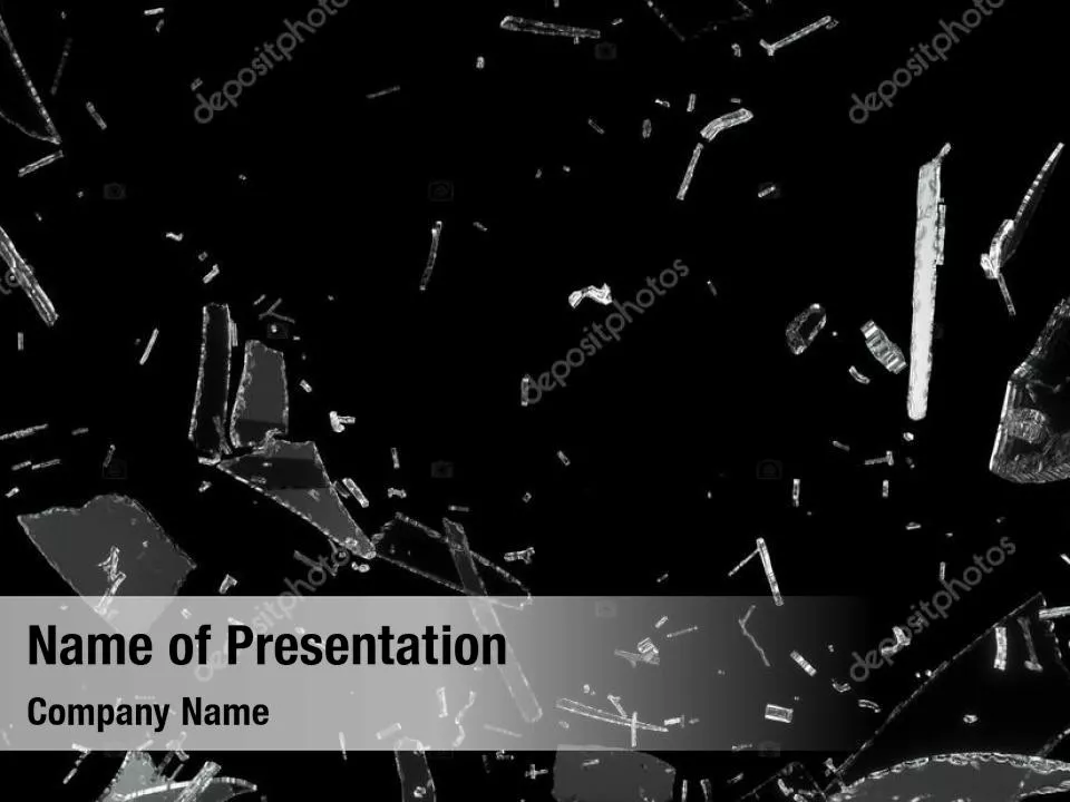 Pieces of Broken Glass Abstract