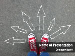 Arrows Pointing in Different Directions PowerPoint Template