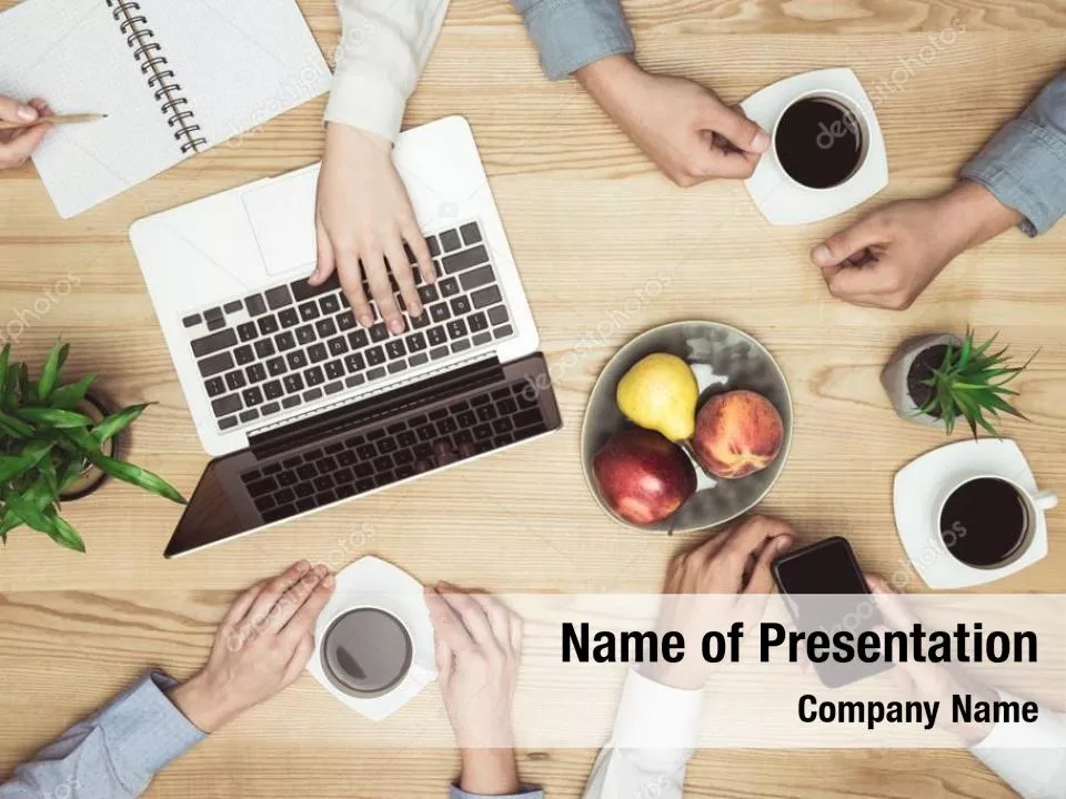 Office Meeting Top View