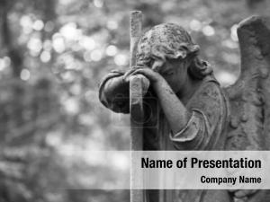 Angel Tombstone PowerPoint Template