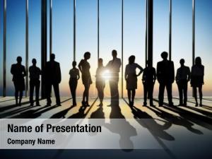 Business Silhouettes PowerPoint Template