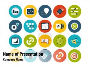 Color Flat Icons PowerPoint Template