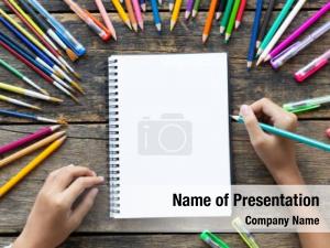 Drawing Notepad PowerPoint Template