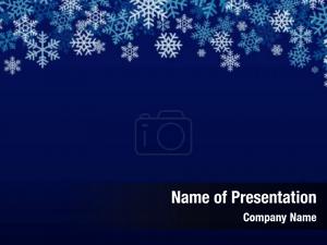 Snowflakes Frame PowerPoint Template