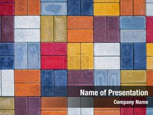 Multicolored Tiles PowerPoint Template