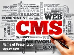 CMS Word Cloud PowerPoint Template