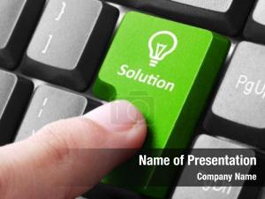 Business People Working at Desk Top View PowerPoint Template