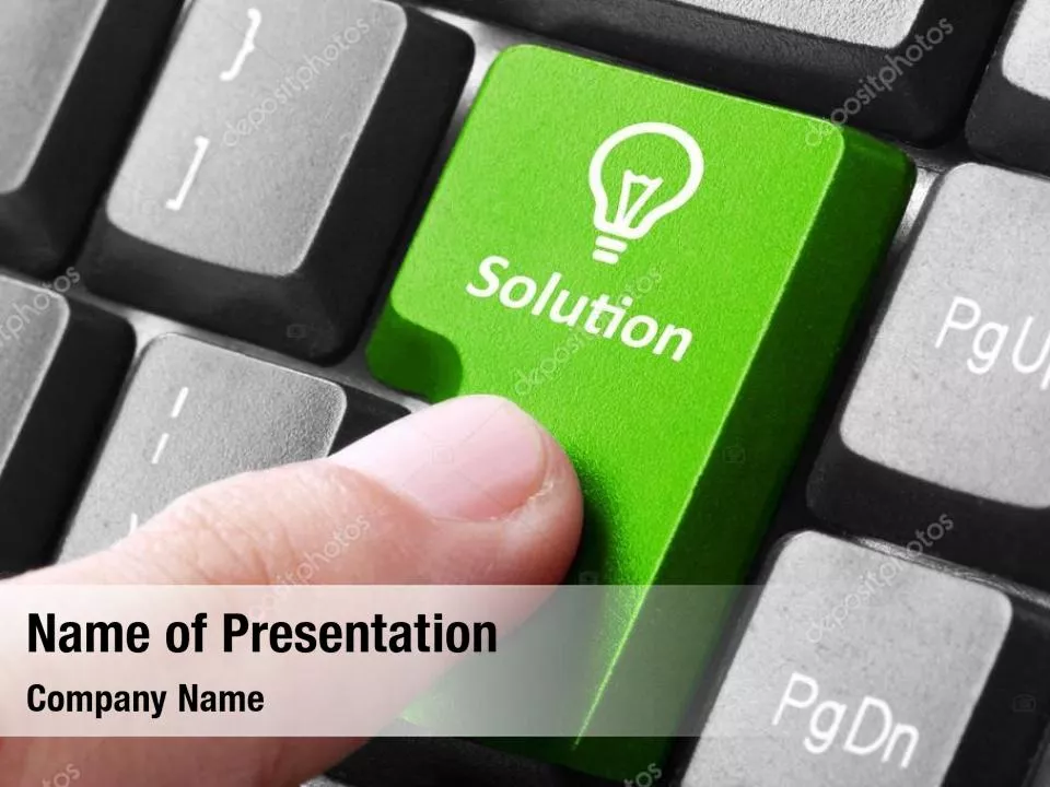 Press The Solution Key