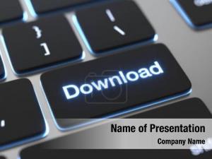 Download Button PowerPoint Template