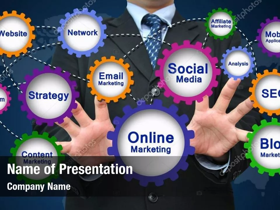 Online Marketing Strategy Concept