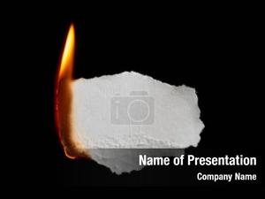 Burning Paper PowerPoint Template