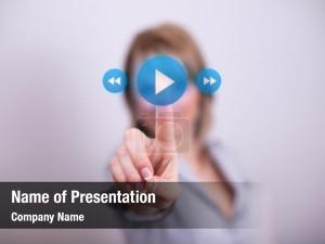 Push Play PowerPoint Template