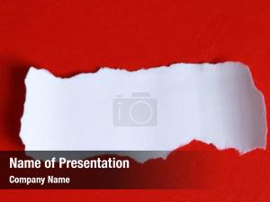 Crumpled Torn Paper Abstract PowerPoint Template