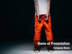 Man in Prison PowerPoint Template