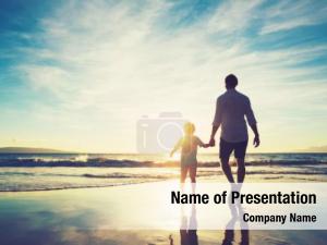 Son and Father PowerPoint Template