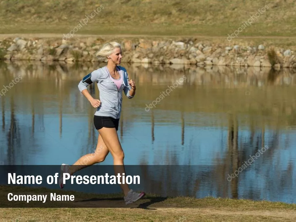 Jogging On The Bank Of The River